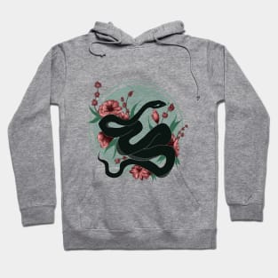 Floral snake Hoodie